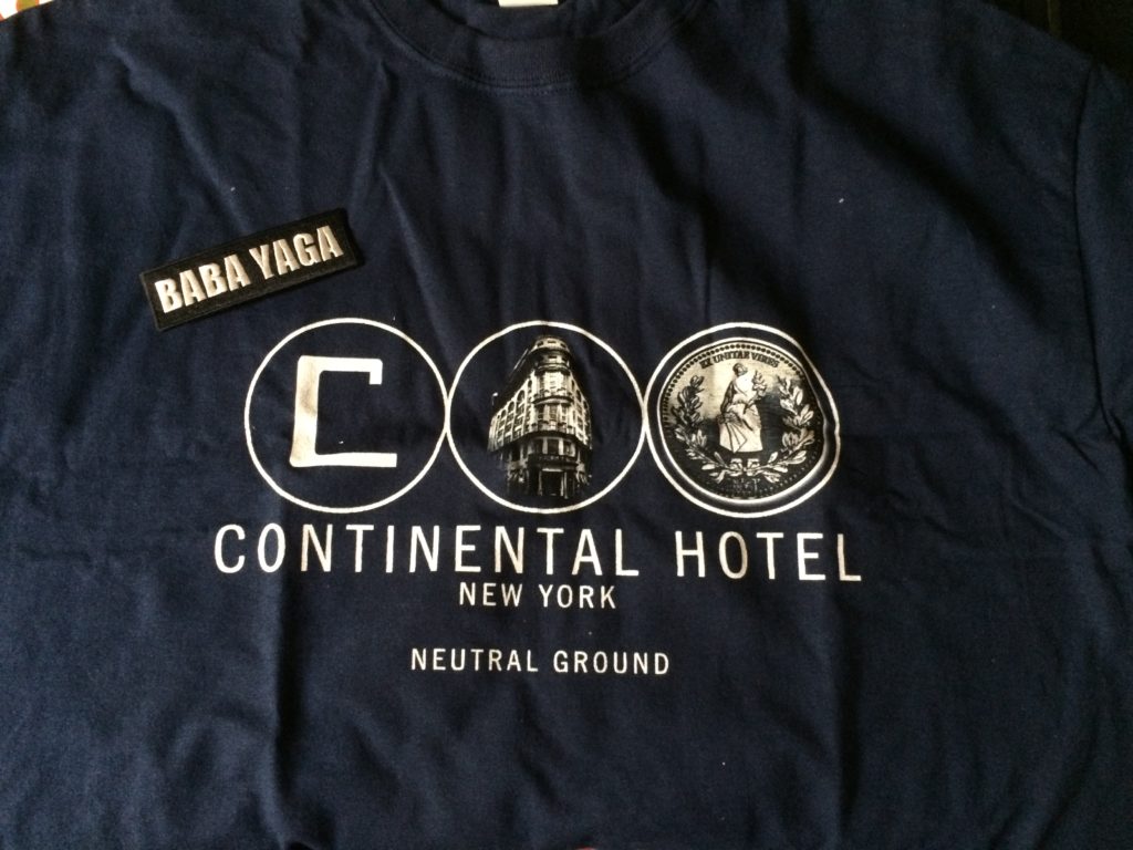 Continental Hotel T-Shirt and 'Baba Yaga' Patch